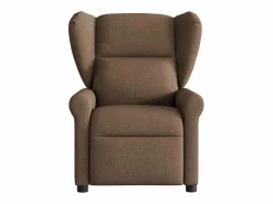 Sillón de relax | Sillón reclinable con masaje de tela marrón SHL2524