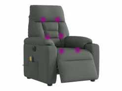 Online Sillón de relax | Sillón reclinable de masaje eléctrico tela gris oscuro SHL4893 Sillón De Masaje