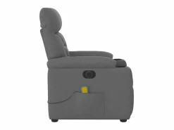 Online Sillón de relax | Sillón reclinable de masaje eléctrico tela gris oscuro SHL4893 Sillón De Masaje