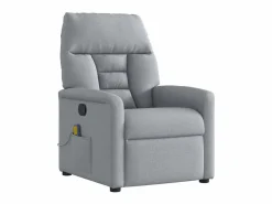 Sillón de relax | Sillón reclinable de masaje de tela claro SHL4300
