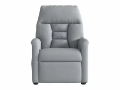 Sillón de relax | Sillón reclinable de masaje de tela claro SHL4300
