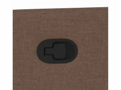Sillón de relax | Sillón reclinable con masaje de tela marrón SHL6729