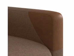 Sillón de relax | Sillón reclinable con masaje de tela marrón SHL6729