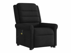 New Sillón de relax | Sillón reclinable de masaje elevable tela SHL7707 Negro