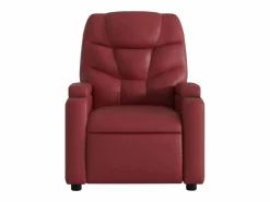 Clearance Sillón de relax | Sillón reclinable de cuero sintético tinto SHL3354 Sillón Relax