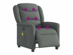 Sale Sillón de relax | Sillón reclinable de masaje eléctrico tela gris oscuro SHL6422 Sillón De Masaje