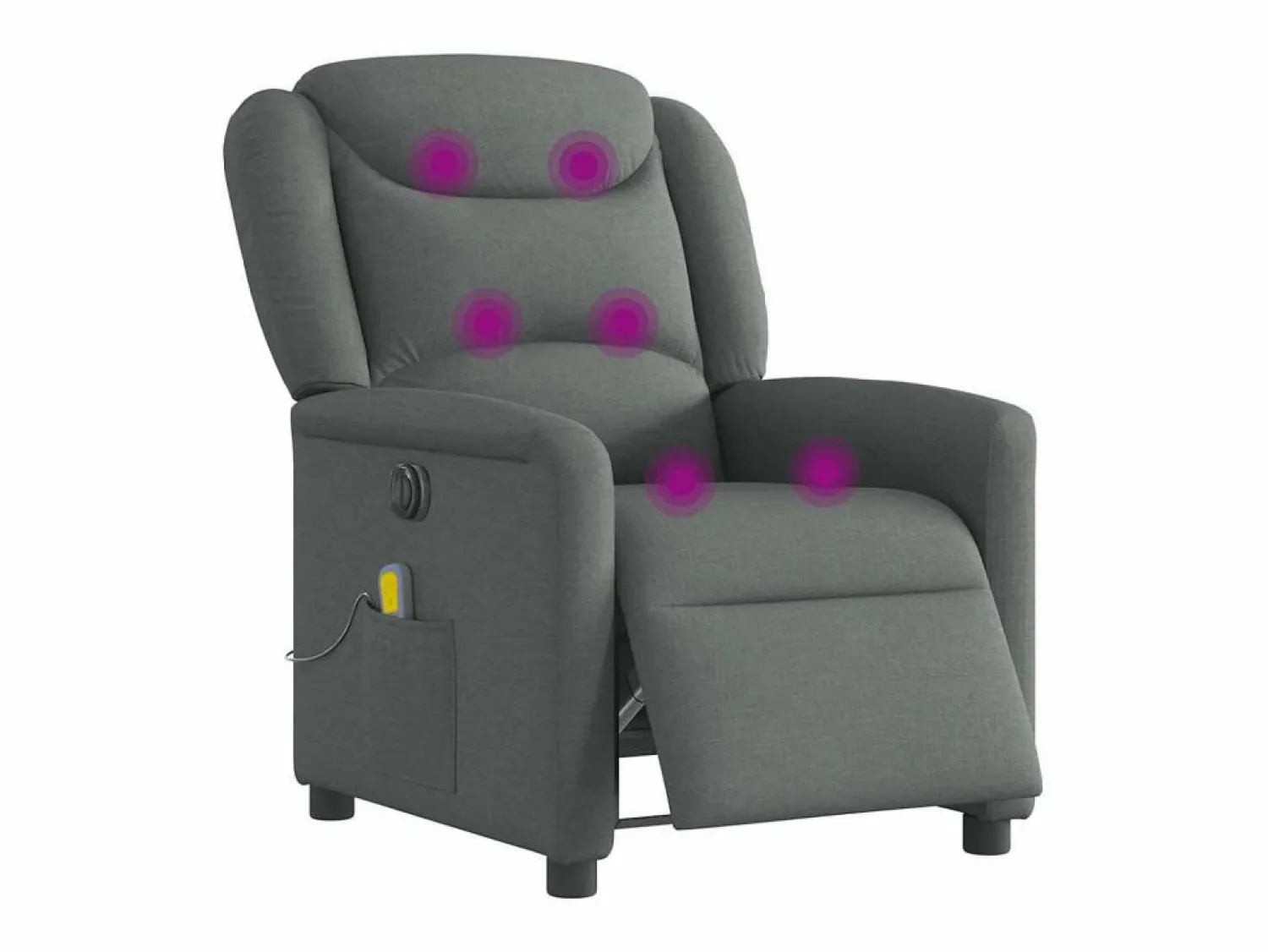 Sale Sillón de relax | Sillón reclinable de masaje eléctrico tela gris oscuro SHL6422 Sillón De Masaje