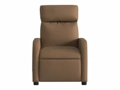 New Sillón de relax | Sillón reclinable con masaje de tela marrón SHL7233 Marru00f3n