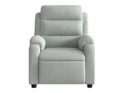 Sillón de relax | Sillón reclinable de masaje eléctrico terciopelo claro SHL5120