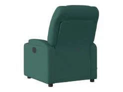 Sillón de relax | Sillón reclinable de masaje eléctrico tela verde oscuro SHL7306