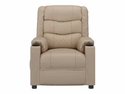Online Sillón de relax | Sillón reclinable de cuero sintético color capuchino SHL7828 Marru00f3n