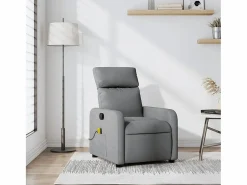 Clearance Sillón de relax | Sillón reclinable de masaje de tela claro SHL5109 Sillón De Masaje