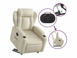 Hot Sillón de relax | Sillón reclinable elevable cuero artificial color SHL4404 Sillón Relax