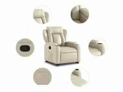 Hot Sillón de relax | Sillón reclinable elevable cuero artificial color SHL4404 Sillón Relax