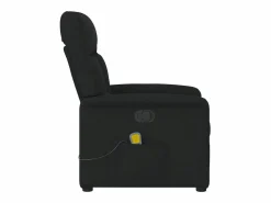 Hot Sillón de relax | Sillón reclinable de masaje de tela SHL8372 Negro