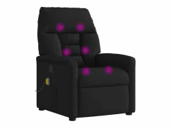 Hot Sillón de relax | Sillón reclinable de masaje de tela SHL8372 Negro