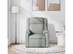 Outlet Sillón de relax | Sillón reclinable de tela claro SHL4498 Sillón Relax