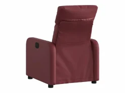 Sillón de relax | Sillón reclinable de cuero sintético tinto SHL6703