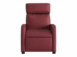 Sillón de relax | Sillón reclinable de cuero sintético tinto SHL6703