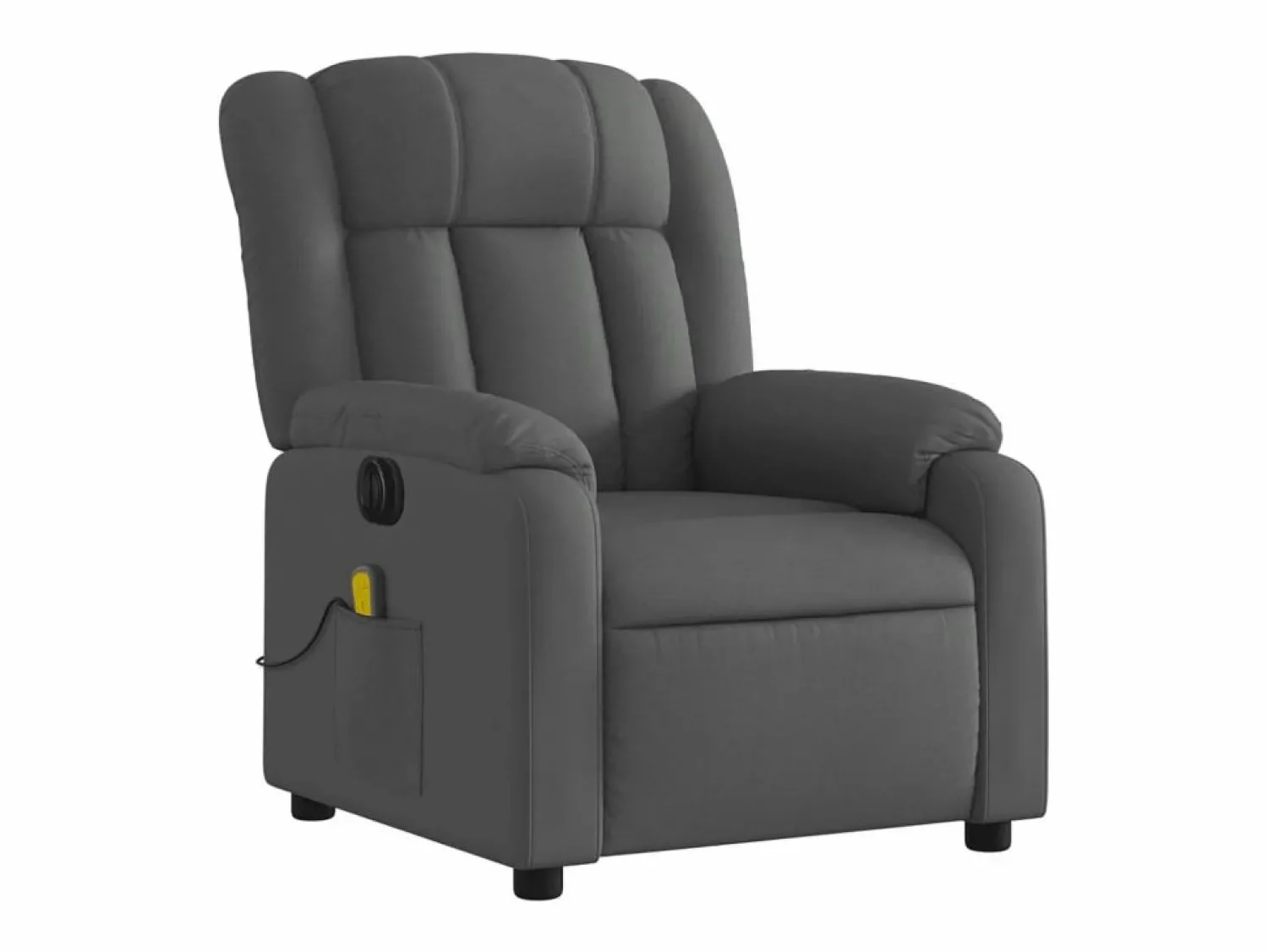 Hot Sillón de relax | Sillón reclinable de masaje eléctrico tela gris oscuro SHL3826 Gris antracita