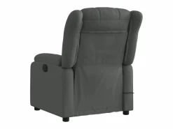 Hot Sillón de relax | Sillón reclinable de masaje eléctrico tela gris oscuro SHL3826 Gris antracita