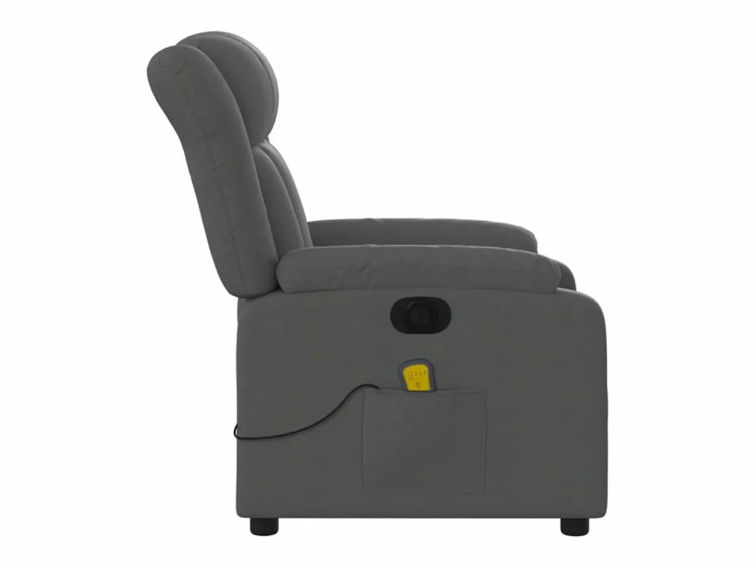 Hot Sillón de relax | Sillón reclinable de masaje eléctrico tela gris oscuro SHL3826 Gris antracita