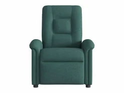 Sillón de relax | Sillón reclinable de masaje eléctrico tela verde oscuro SHL8429