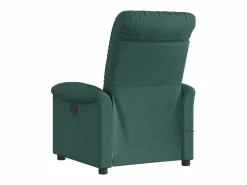Sillón de relax | Sillón reclinable de masaje eléctrico tela verde oscuro SHL8429