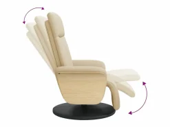 Sillón de relax | Sillón reclinable con reposapiés tela color SHL5841