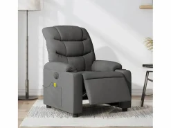Best Sillón de relax | Sillón reclinable de masaje eléctrico tela gris oscuro SHL5950 Gris antracita