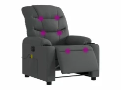 Best Sillón de relax | Sillón reclinable de masaje eléctrico tela gris oscuro SHL5950 Gris antracita