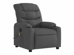 Best Sillón de relax | Sillón reclinable de masaje eléctrico tela gris oscuro SHL5950 Gris antracita