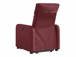 New Sillón de relax | Sillón reclinable de masaje de pie cuero artificial tinto SHL8169 Sillón De Masaje