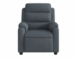 Discount Sillón de relax | Sillón reclinable de masaje eléctrico terciopelo gris oscuro SHL7399 Gris antracita