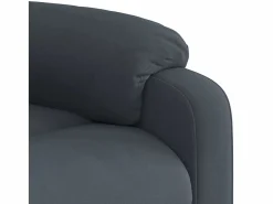 Discount Sillón de relax | Sillón reclinable de masaje eléctrico terciopelo gris oscuro SHL7399 Gris antracita
