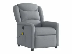 Outlet Sillón de relax | Sillón reclinable de masaje eléctrico tela claro SHL8638 Sillón De Masaje