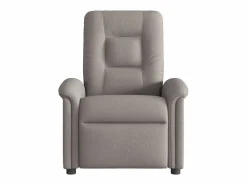 Online Sillón de relax | Sillón reclinable de masaje eléctrico tela gris taupe SHL5811 Topo