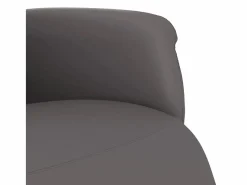 Hot Sillón de relax | Sillón reclinable con reposapiés cuero sintético SHL5321 Gris