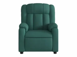 Sillón de relax | Sillón reclinable de masaje eléctrico tela verde oscuro SHL9320