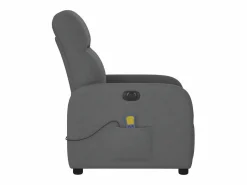 Sillón de relax | Sillón reclinable de masaje eléctrico tela gris oscuro SHL2308