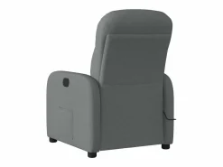 Sillón de relax | Sillón reclinable de masaje eléctrico tela gris oscuro SHL2308