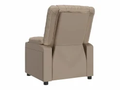 Sale Sillón de relax | Sillón reclinable eléctrico de cuero sintético color capuchino SHL5594 Marru00f3n