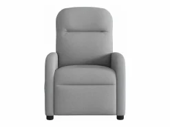 New Sillón de relax | Sillón reclinable de masaje de tela claro SHL2629 Gris