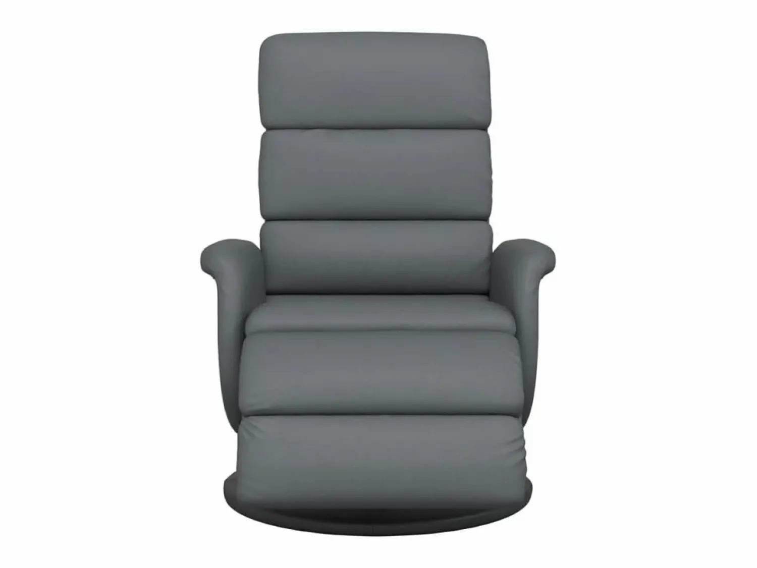 New Sillón de relax | Sillón reclinable con reposapiés cuero sintético SHL2573 Gris