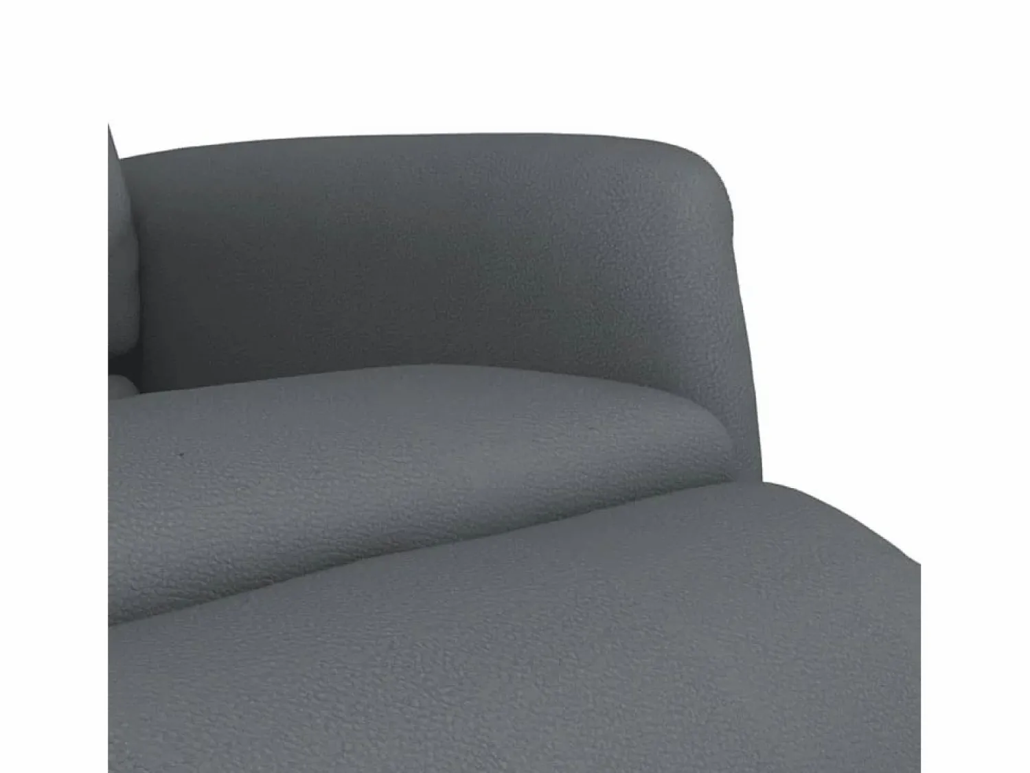 New Sillón de relax | Sillón reclinable con reposapiés cuero sintético SHL2573 Gris