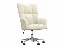 Sale Sillón de relax de terciopelo color blanco Silla De Escritorio