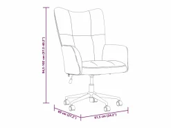 Sale Sillón de relax de terciopelo color blanco Silla De Escritorio