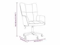 Best Sillón de relax de terciopelo oscuro Silla De Escritorio