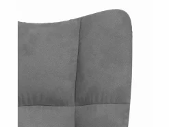 Clearance vidaxl Sillón de relax de terciopelo oscuro Gris
