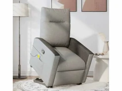 Hot Sillón de salón | Silla | Sillón de masaje reclinable de pie de tela nube SHL7192 Gris